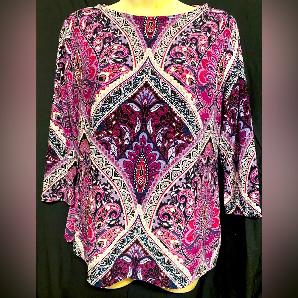Croft & Barrow 3/4 sleeve blouse, Sz. Small, gently used